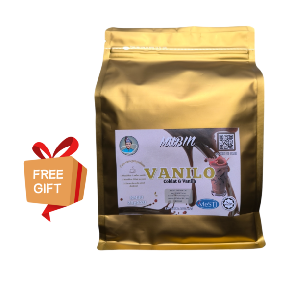 MUBIN Mocha / Latte / Vanilo Coklat Vanila Coffee (20 sachets x 25g) Kopi Sedap HALAL - Image 3