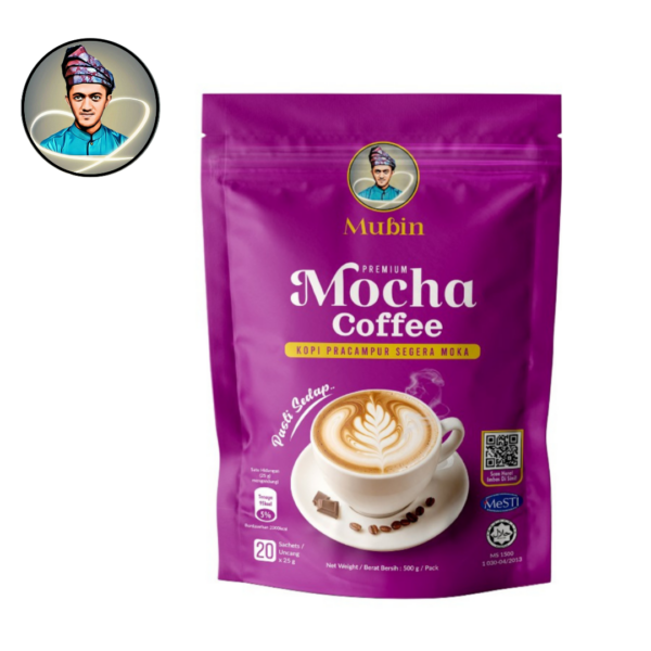 MUBIN Mocha / Latte / Vanilo Coklat Vanila Coffee (20 sachets x 25g) Kopi Sedap HALAL