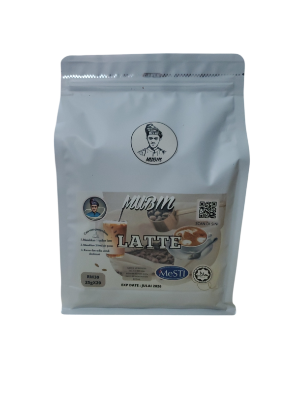 MUBIN Mocha / Latte / Vanilo Coklat Vanila Coffee (20 sachets x 25g) Kopi Sedap HALAL - Image 4