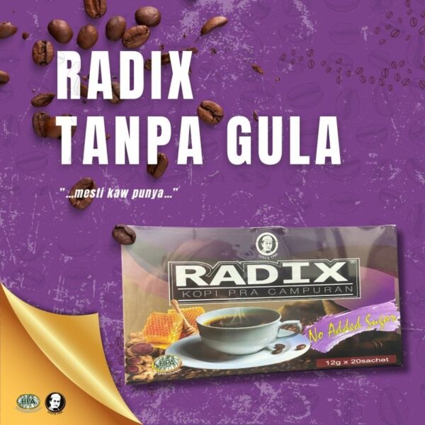 RADIX Kunyit Hitam Pouch (20 sachets) Kopi Sedap HALAL - Image 3